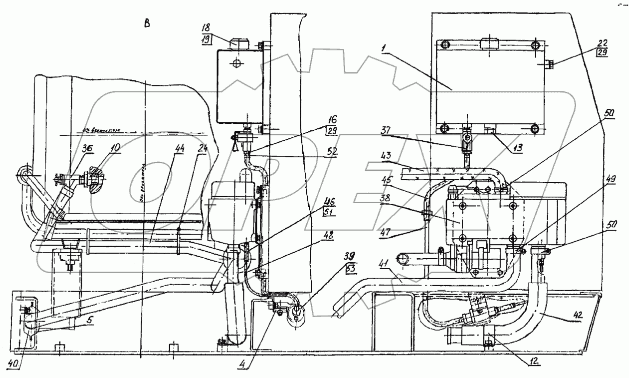 Установка подогревателя 318-40-87.60.000